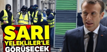 Macron, Sar Yelekliler'le grecek