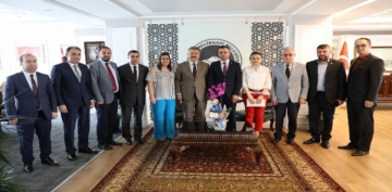 Kayseri Serbest Muhasebeci Mali Mavirler Odas Ynetimi Bakan Dr. Mustafa Palancolu'nu ziyaret etti
