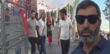 Dedektif gibi iz srd, kendisini dolandran Filistinliyi Taksim'de yakalad