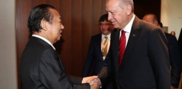 Cumhurbakan Erdoan, Japonya Temsilciler Meclisi Bakan Tadamori'yi kabul etti