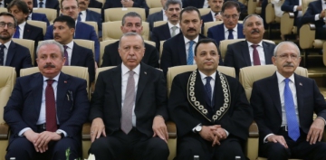 Cumhurbakan Erdoan AYM'de yemin trenine katld