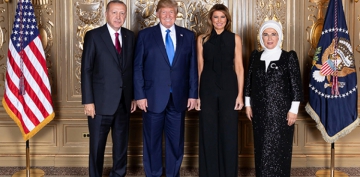 Cumhurbakan Erdoan, Trump tarafndan verilen resepsiyona katld
