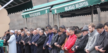 Kayseri'de, dlib ehitleri iin gyabi cenaze namaz
