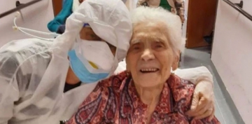 104 yandaki kadn nce spanyol gribini sonra da koronavirs yendi