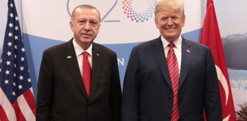 Cumhurbakan Erdoan'dan ABD Bakan Trump ile kritik grme
