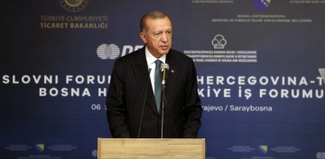 Cumhurbakan Erdoan: 'Bosna Hersek ile 2022 sonunda 1 milyar dolar ticaret hacmini amay hedefliyoruz'