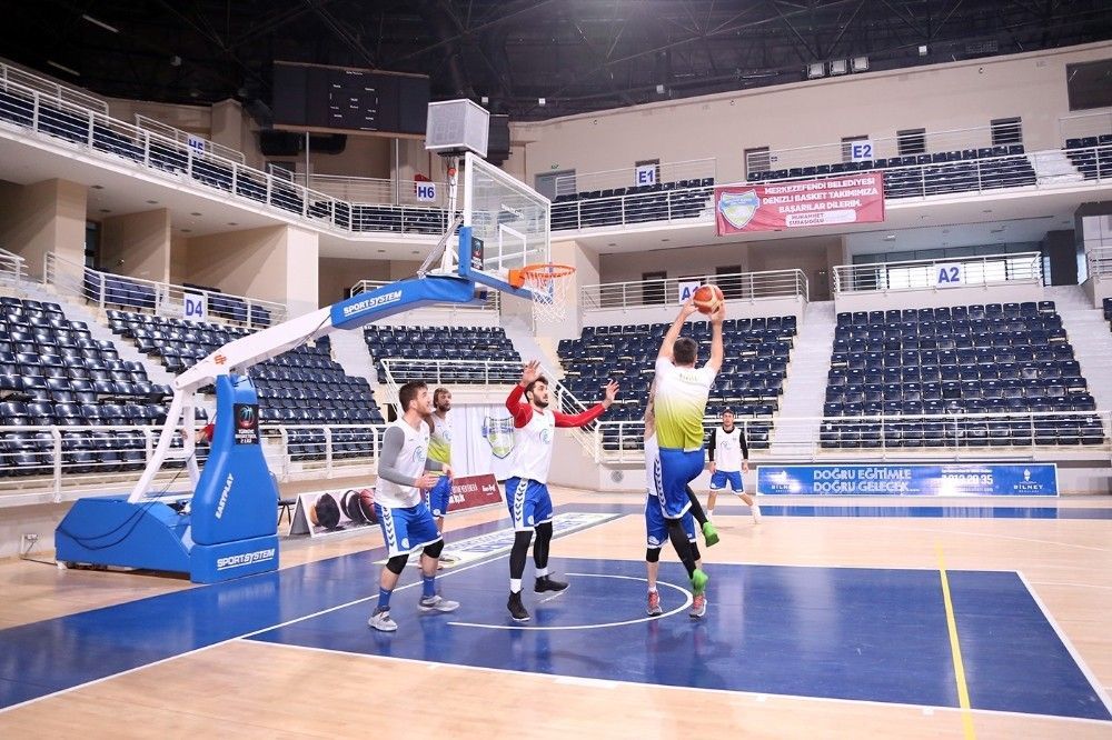 Denizli Basket Gemlik maçı hazırlıklarına başladı