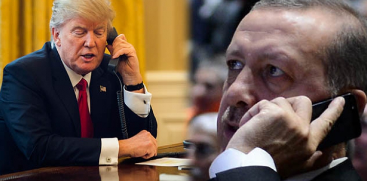 Cumhurbakan Erdoan Trump ile telefonda grt