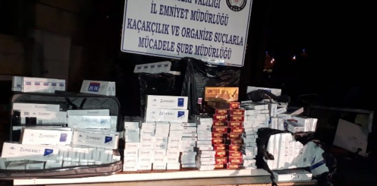 Kayseri'de 5 bin 700 paket kaak sigara ele geirildi