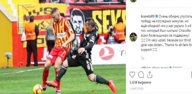 Kayserispor'da 3.gol isyan
