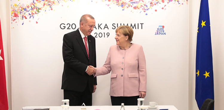 Cumhurbakan Erdoan, Merkel ile grt