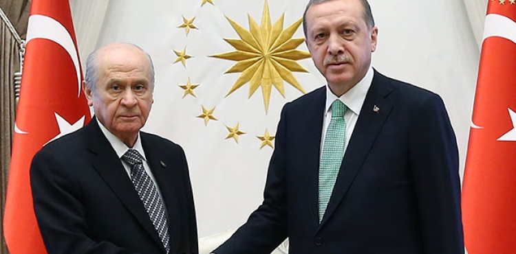 Cumhurbakan Erdoan, bugn MHP Genel Bakan Devlet Baheli ile grecek