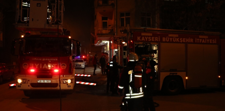 Kayseri'de baca yangn panie neden oldu