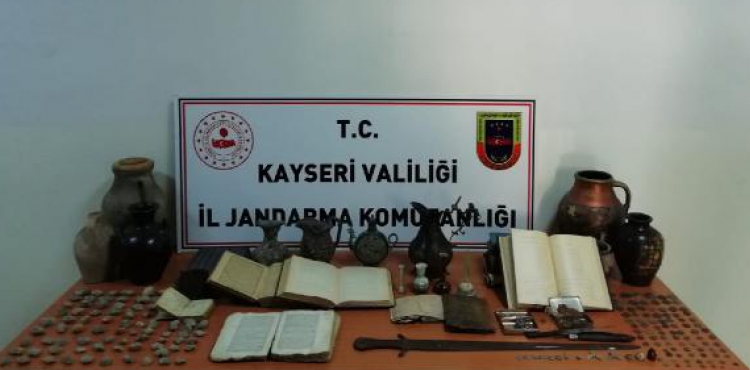 Kayseri'de tarihi eser kaaklarna operasyon: 2 gzalt