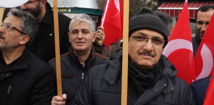 Kayseri'de Trump'n szde Orta Dou Bar Plan protesto edildi