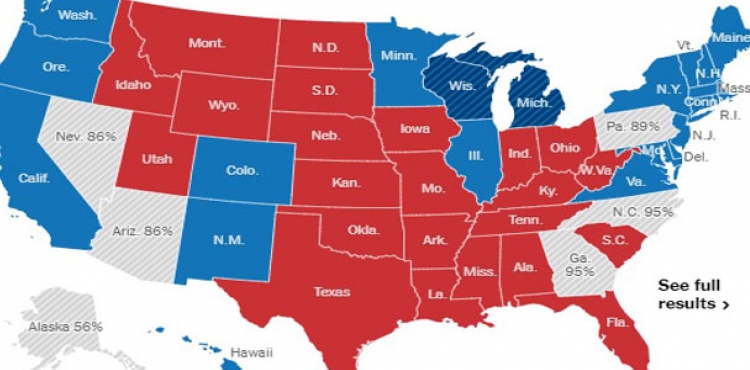 ABD'deki tarihi seimde son durum: 6 eyalette oy saym devam ediyor