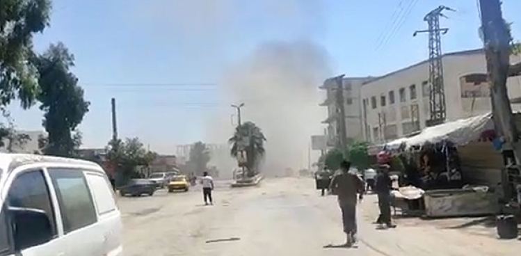 Afrin'de bombal arala saldr: 3 l, 3 yaral