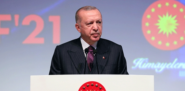Cumhurbakan Erdoan IDEF'21'de konutu