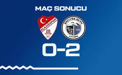 ERCİYES 38 FK, ELAZIĞSPOR’U 2 GOLLE GEÇEREK TUR ATLADI