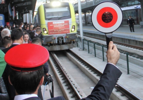 in'den Avrupa'ya giden yk treni Ankara'dan trenle uurland