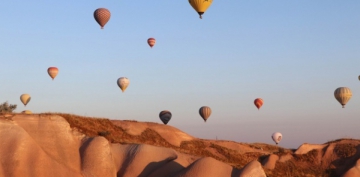Kapadokya'da balon turlar iptal edildi