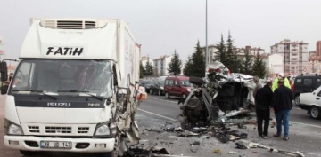 Kayseri'de zincirleme kaza: 3 yaralı