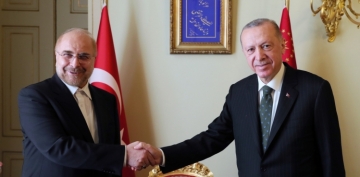 Cumhurbakan Erdoan, ran Meclis Bakan Galibaf' kabul etti