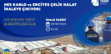 KABLO SEKTRNN LDER HES KABLO VE ERCYES ELK HALAT SATIA IKIYOR!