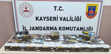 Kayseri’de 10 bin adet tütün doldurulmuş kaçak makaron ele geçirildi