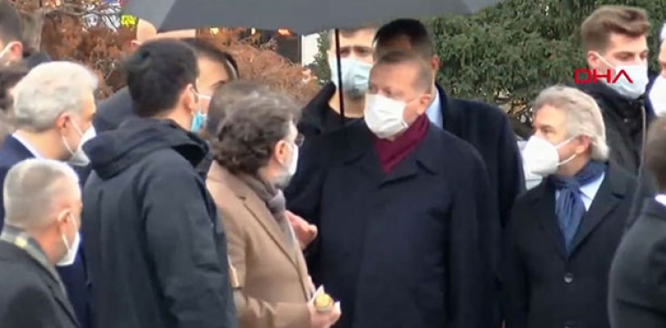 Cumhurbakan Erdoan'dan AKM ve Taksim Camii'ne ziyaret