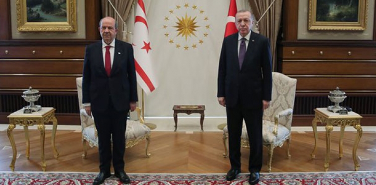Cumhurbakan Erdoan, KKTC Cumhurbakan Tatar ile grt