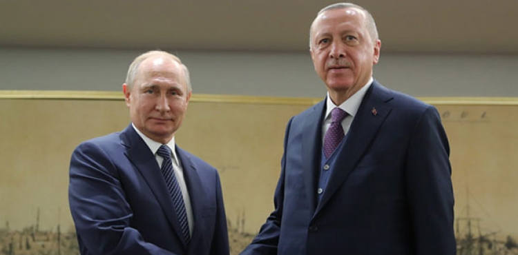 Cumhurbakan Erdoan ile Putin'den a grmesi