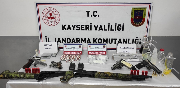 Kayseride Uyuturucu ve Silah Kaakl Operasyonu: 1 Gzalt