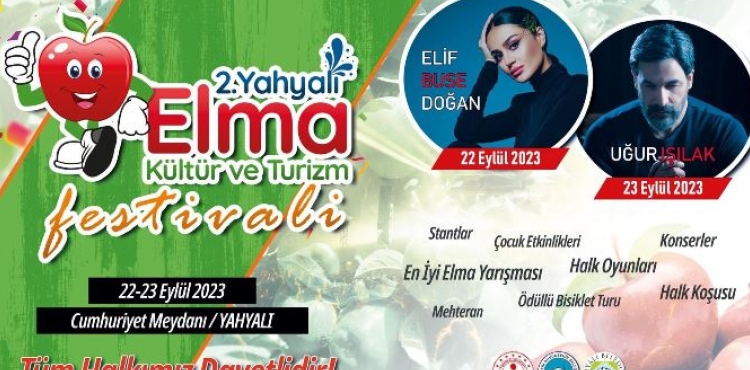 Yahyalıda 2nci Yahyalı Elma Kültür ve Turizm Festivali düzenlenecek
