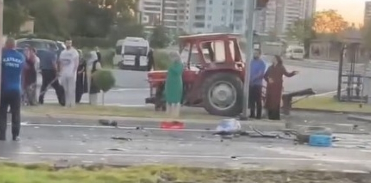 Havaliman kavanda trafik kazas: 1 l 1 yaral