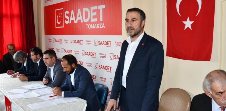 Saadet Partisi Tomarza 9. Olaan Kongresi'nde Bir Araya Geldi