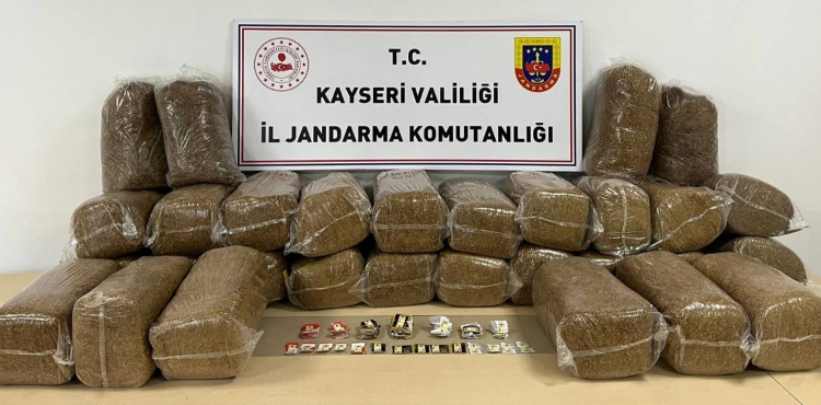 183 kilogram faturasz ve bandrolsz kylm ttn ele geirildi