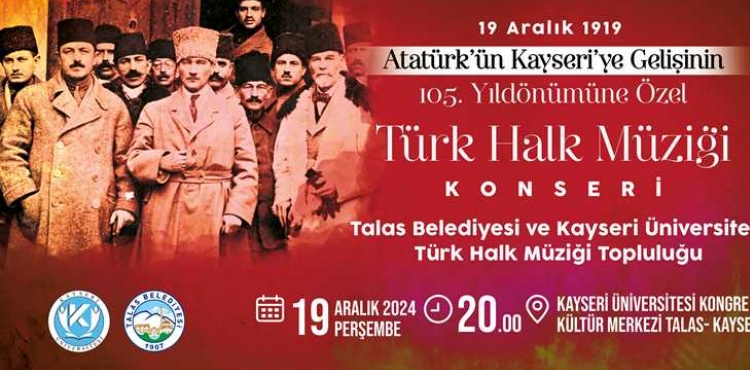 ATATRK'E ZEL KONSERE SAYILI SAATLER