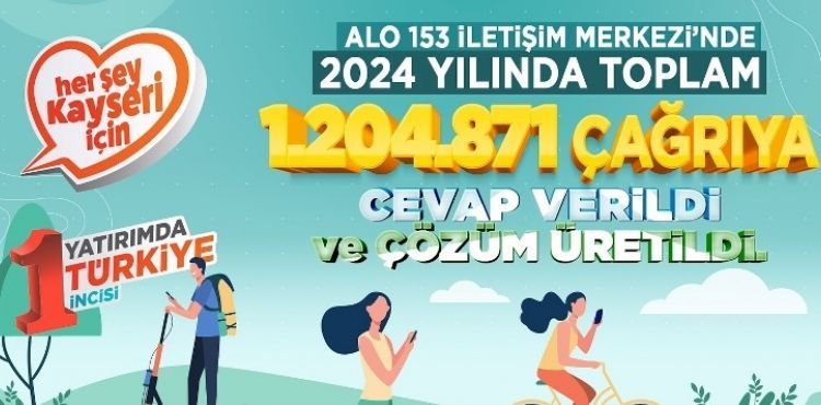 KAYSERݒNN SESNE KULAK VEREN ALO 153, 2024TE REKOR KIRDI