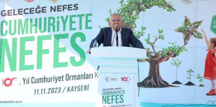 BÜYÜKŞEHİR’DEN 6 YILDA 750 BİN FİDAN İLE KAYSERİ’YE “YEŞİL” KATKI