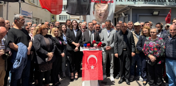CHP Kayseri İl Başkanı Feyzullah Keskinin basın açıklaması