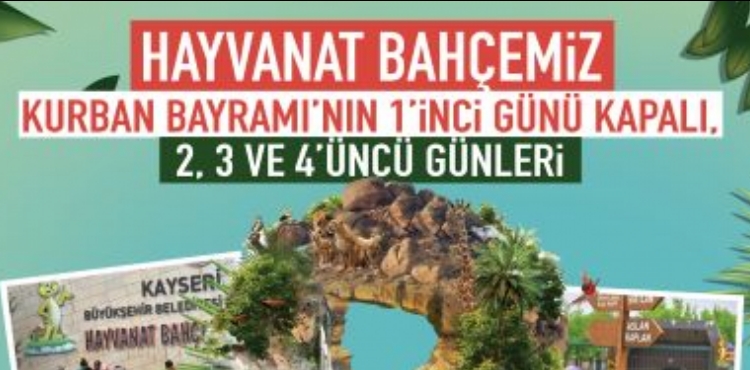 BAŞKAN BÜYÜKKILIÇ: “HAYVANAT BAHÇEMİZ KURBAN BAYRAMI’NDA ÜCRETSİZ OLACAK”