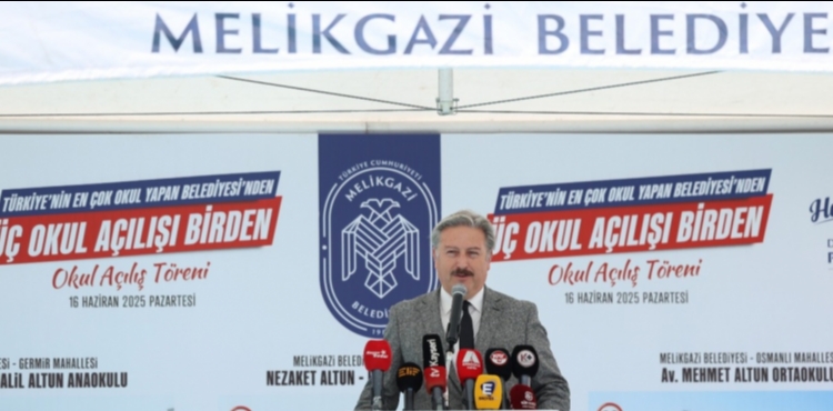 EĞİTİMDE REKOR KIRAN MELİKGAZİ BELEDİYESİ, 3 OKULU DAHA HİZMETE AÇTI