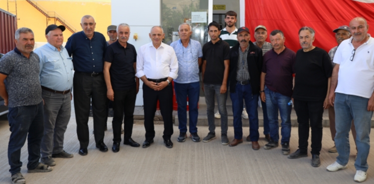 Başkan Öztürk ve Ziraat Odası Başkanı Genç’ten TMO Alım Noktasına Ziyaret