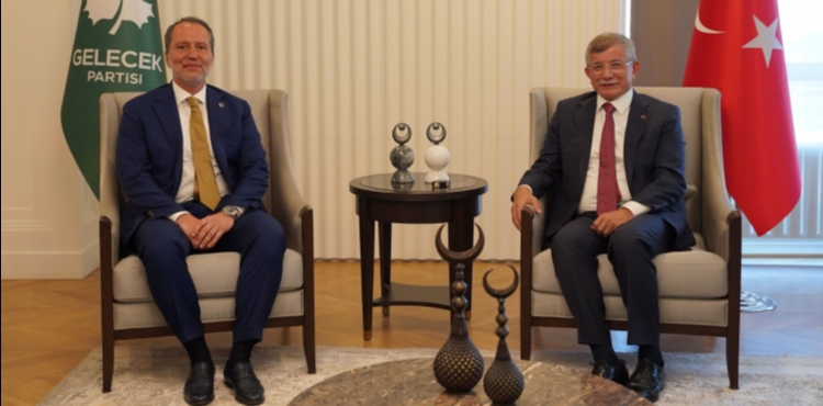 Fatih Erbakan, Ahmet Davutoğlu'nu ziyaret etti