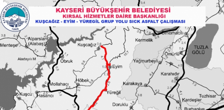 BAŞKAN BÜYÜKKILIÇ: “3 MAHALLEYİ BAĞLAYAN GRUP YOLA 107 MİLYON TL’LİK DEV YATIRIM YAPTIK”