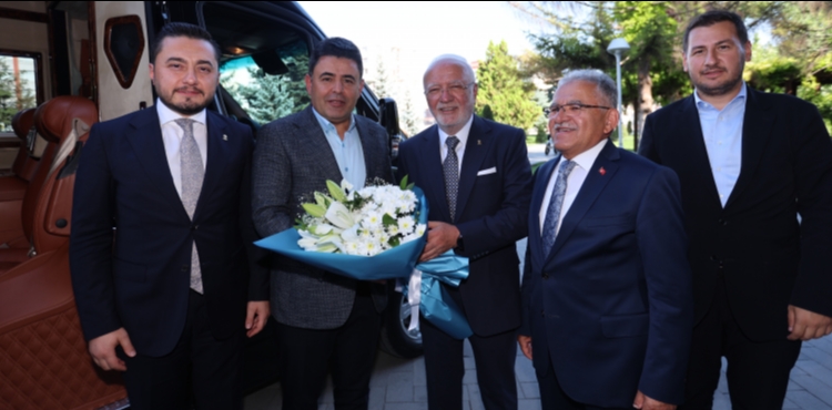 GENEL BAŞKAN VEKİLİ ELİTAŞ VE BAKAN YARDIMCISI BOYRAZ’DAN BAŞKAN BÜYÜKKILIÇ’A ZİYARET