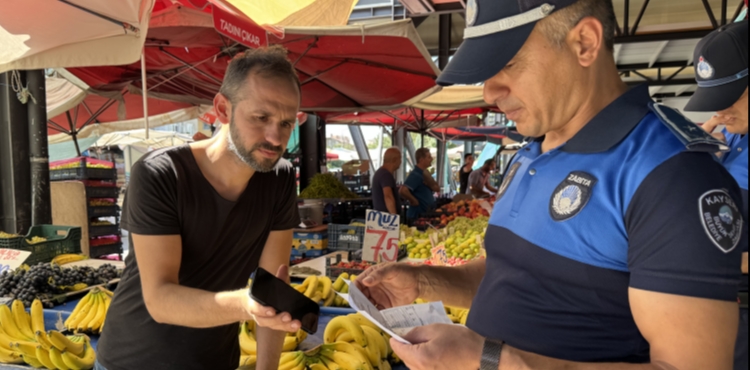 BYKEHR ZABITADAN HAL, PAZAR YERLER VE MARKETLERDE DENETM