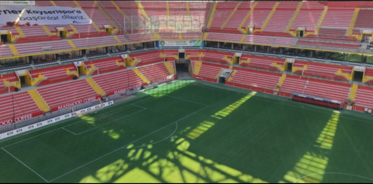 KAYSERİ BÜYÜKŞEHİR’İN RHG ENERTÜRK STADYUMU, TÜRKİYE’DE ÖRNEK GÖSTERİLİYOR