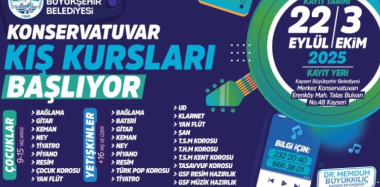 BYKEHRN KONSERVATUVAR KI KURSLARI N KAYITLAR BALIYOR